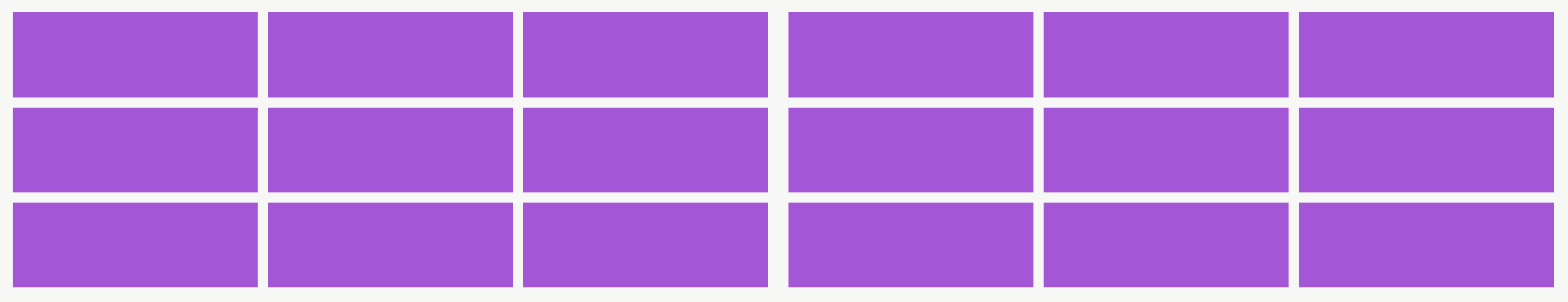 不同的grid-column-gap